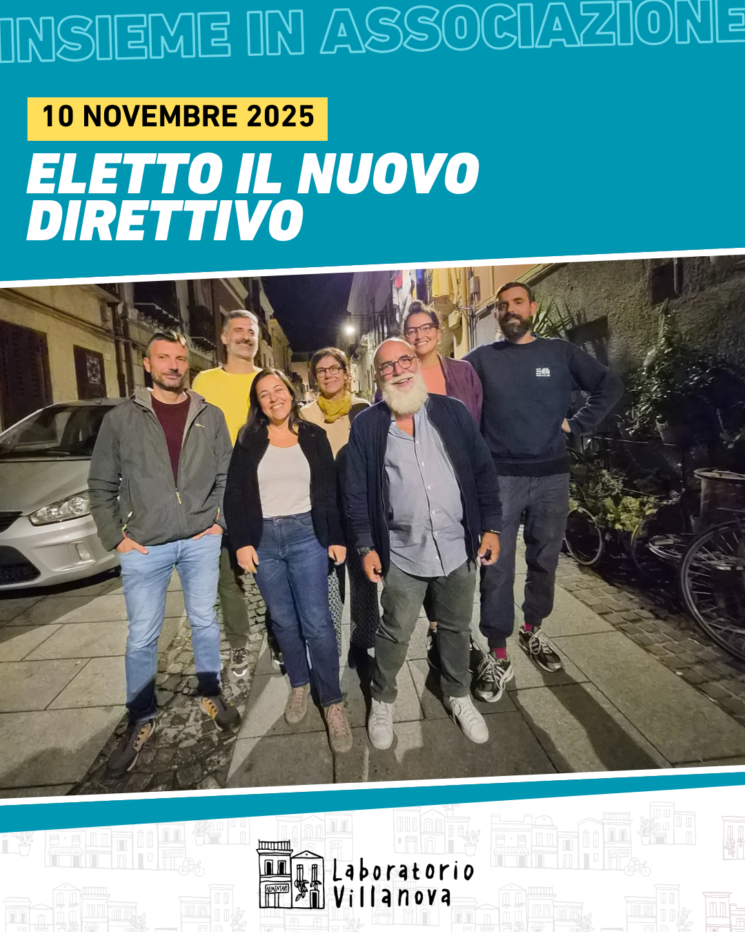 Eletto il nuovo Direttivo di Laboratorio Villanova per il 2025-2026